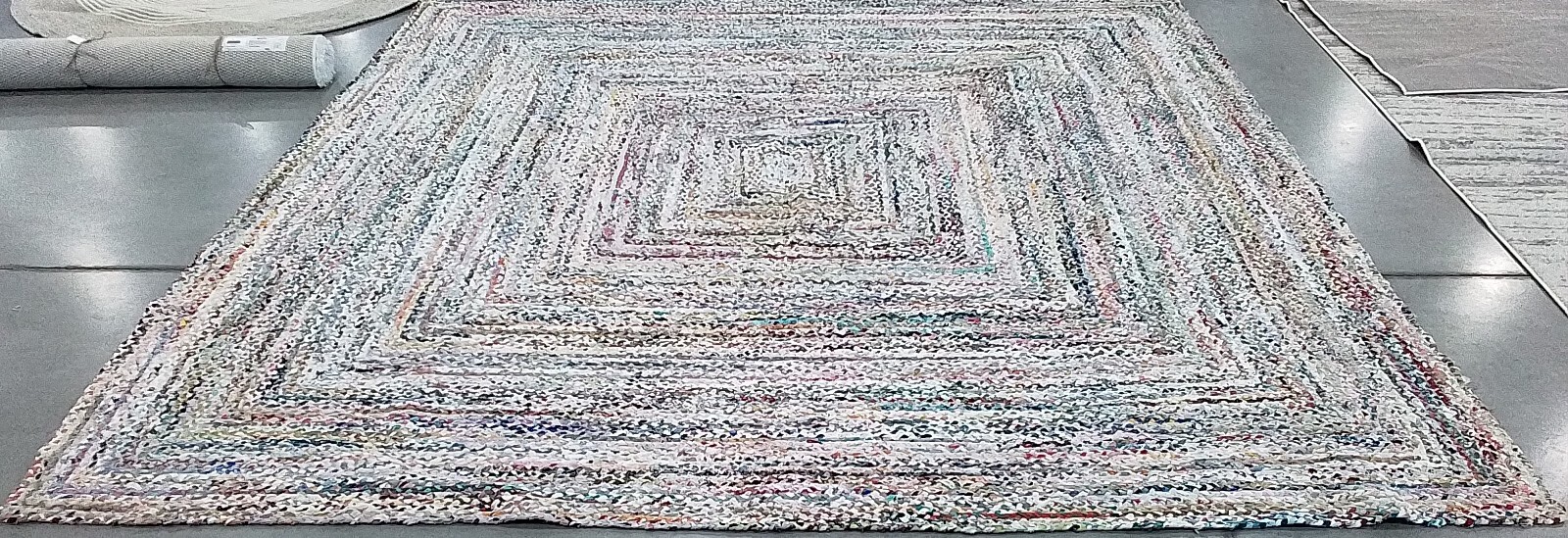 IVORY MULTI 10′-0″ x 10′-0″ Back Stain Rug Reduced Price 1172770177 BRD210B-10SQ
