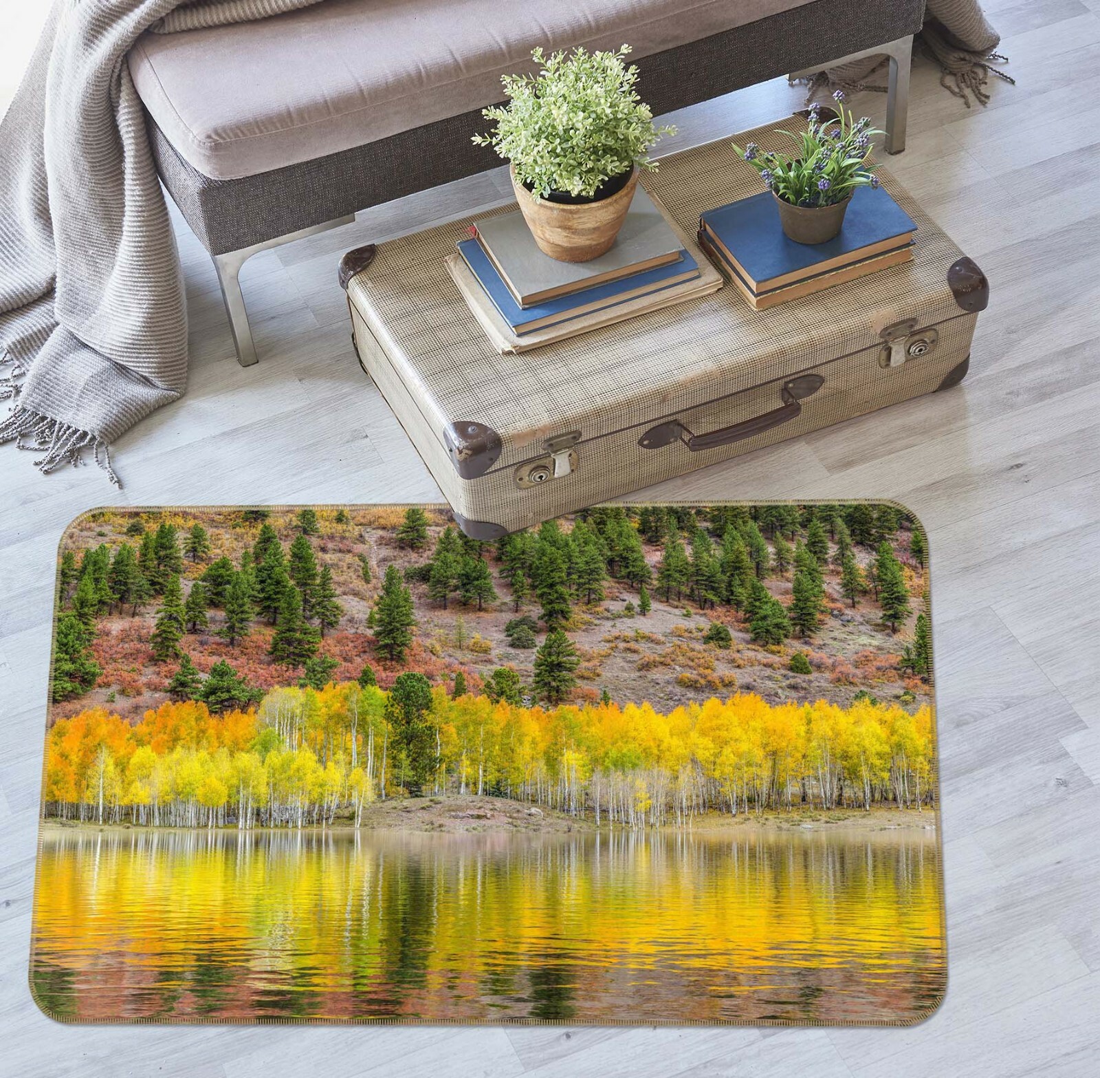3D Autumn Colors ZHUA01 Game Non Slip Rug Mat Photo Carpet Marco Carmassi Zoe
