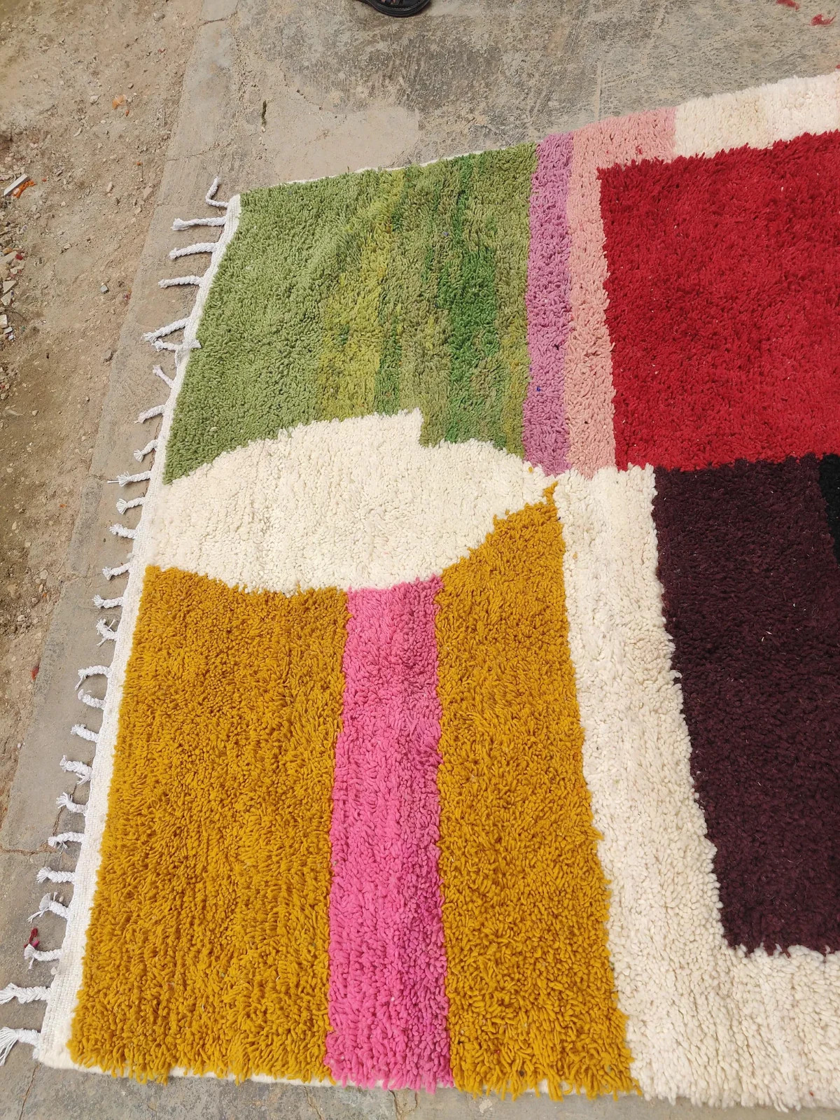 Handmade berber wool 8×10 feet for livivng room bedroom