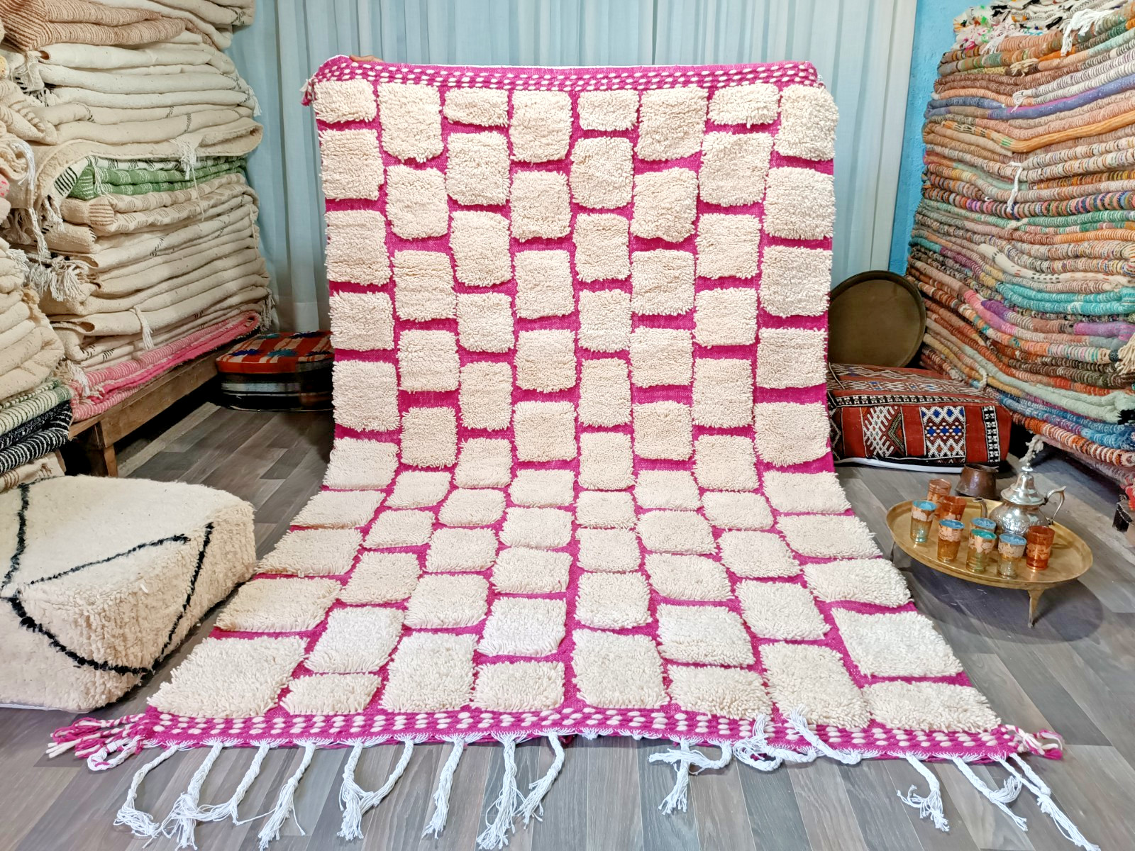 White and Pink rugs For Dining Room moroccan rugs Best Area rugs For Living Room