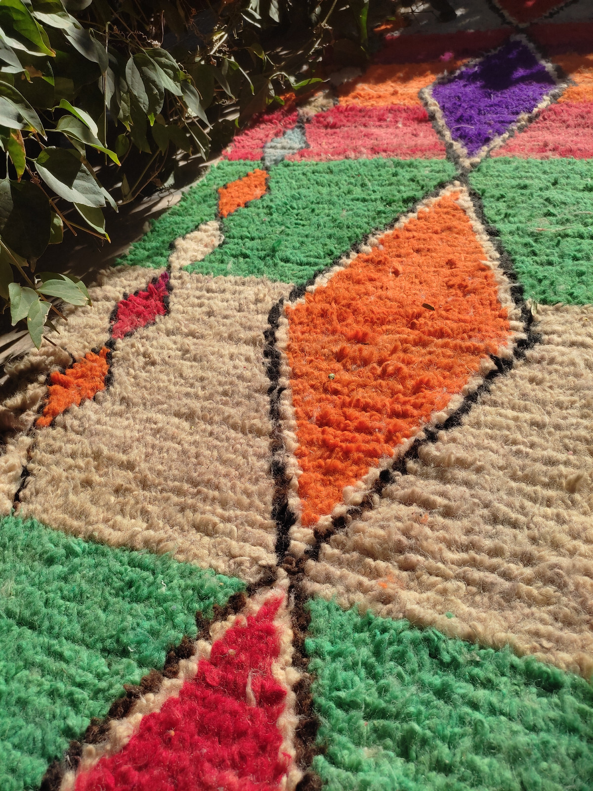 Moroccan runner rug, Wool hallway runner, Bohemian hallway rug, Long boho runner