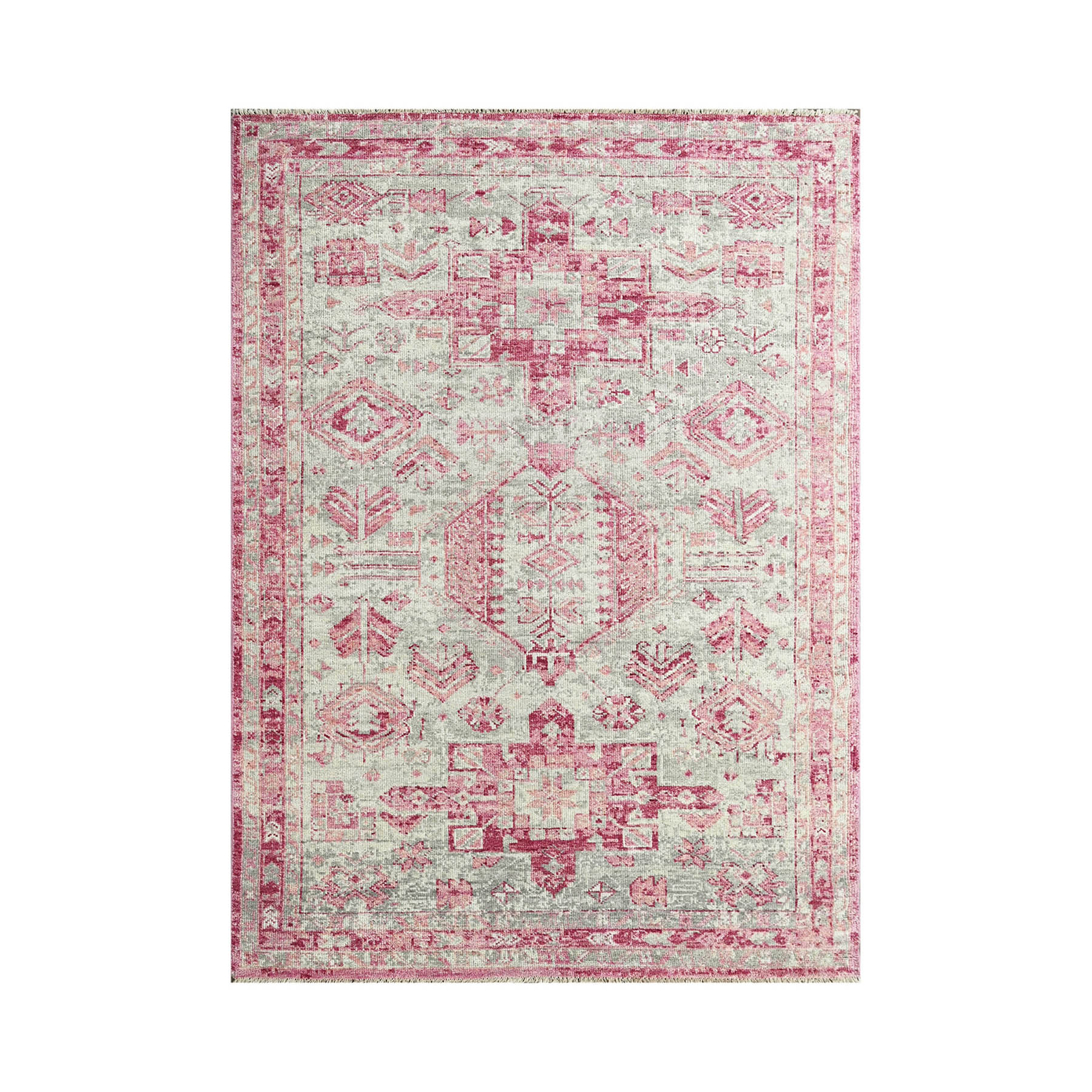 6×9 Gray Hand Knotted Traditional Oushak Arts & Crafts Wool Area Rug