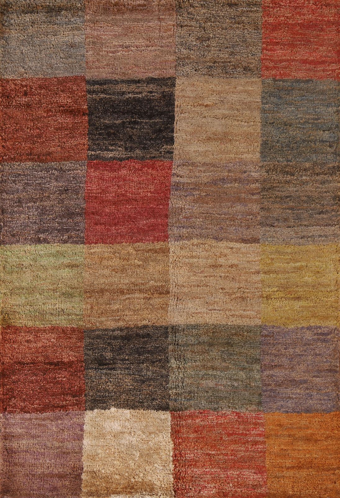 Modern Handmade Luxury Hand-Knotted Moroccan Wool Accent Rugs 5×6 ft