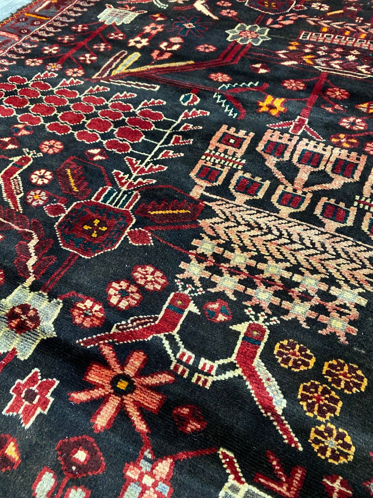 4.0 x 10.7 Perrsian Tribbal Wool Runner #F-6939
