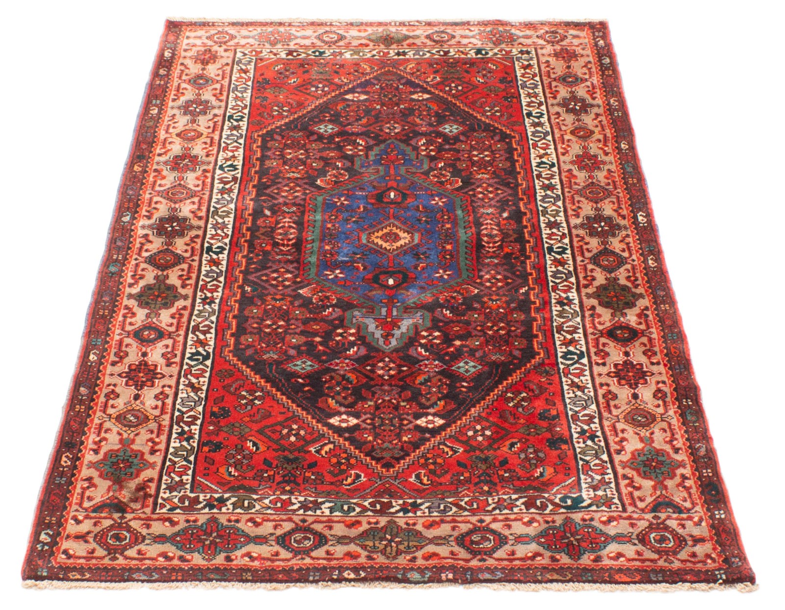 Traditional Vintage Hand-Knotted Area Rug 4’3″ x 7’0″ Oriental Wool Carpet