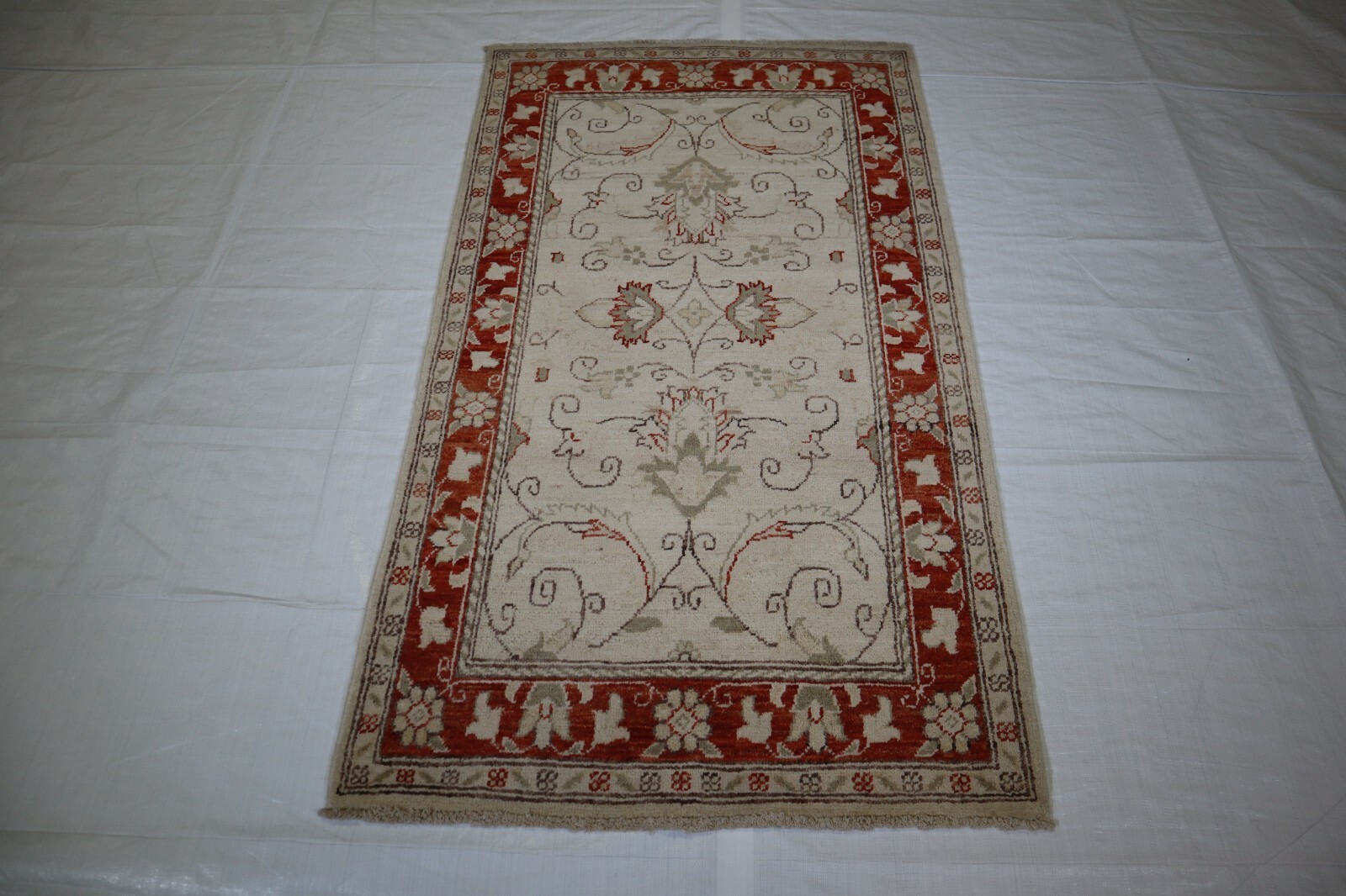 2’11” x 5’1″ ft. Chobi Hand Knotted Afghan Wool Oriental Colorful Area Rug