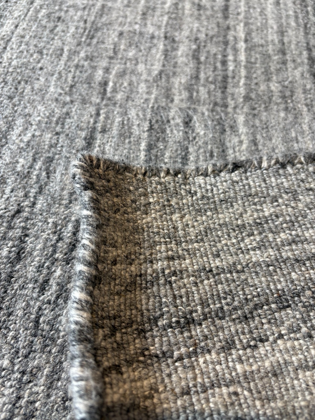 RH (Restoration Hardware) Natim Performance Rug – 12′ × 15′ – Marled Gray