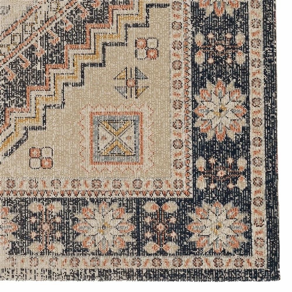 Linon Great Zero Stiles Machine Made Polyester 8’x10′ Rug in Ivory