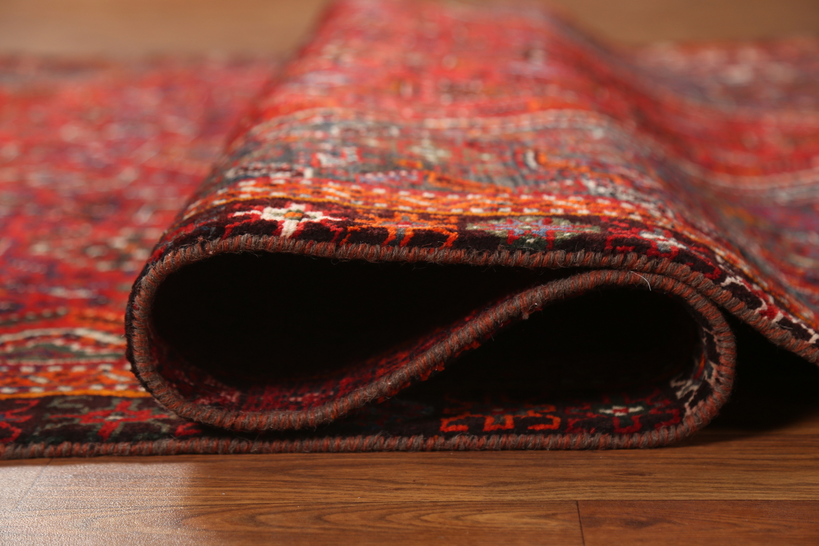 Vintage Geometric Nomadic Area Rug Wool Hand-knotted Dining Room Carpet 5×9