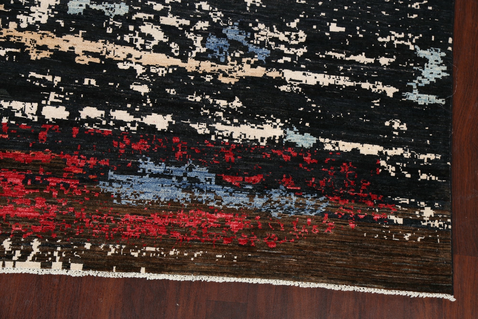 Abstract Contemporary Oriental Area Rug Modern Dining Room Hand-knotted 8’x10′