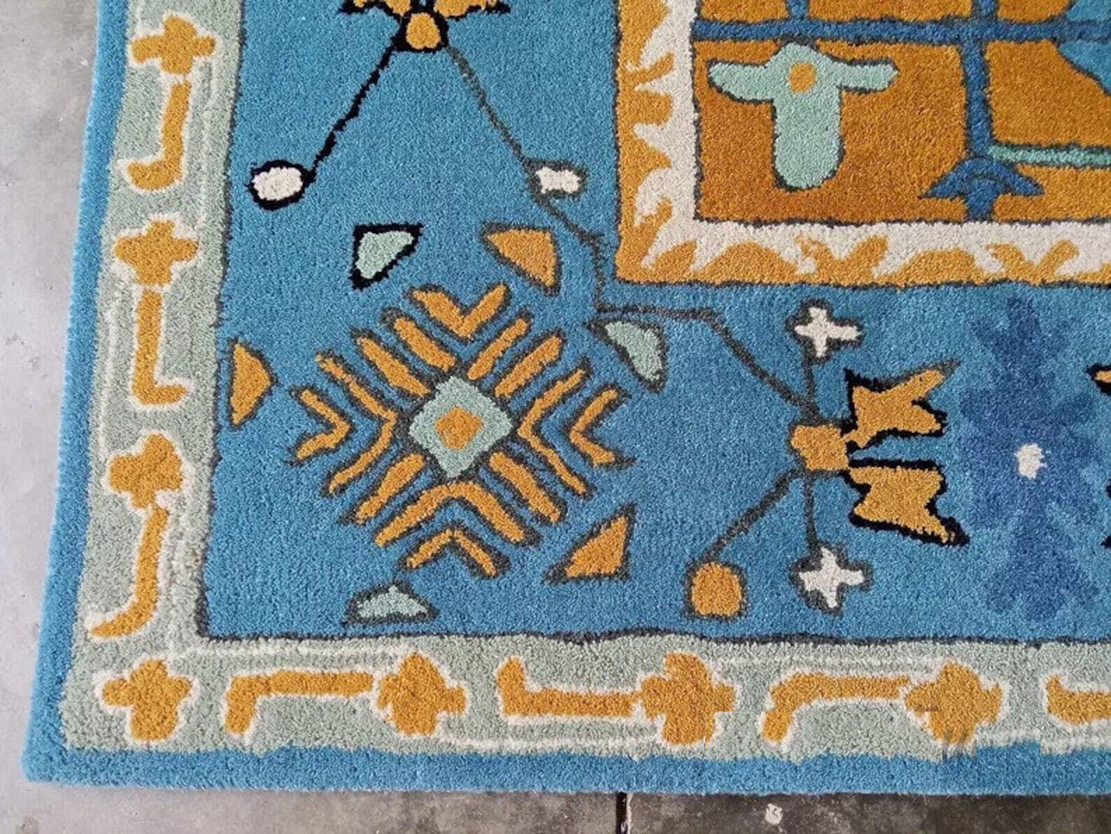 Hand Tufted Tiger print Rug 5X8 6×9 8X10 9X12 Woolen Carpet For living Bedroom