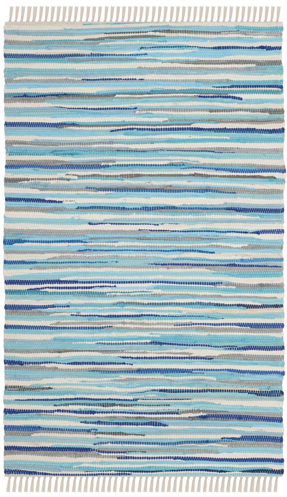 Safavieh Rag Rug TURQUOISE / MULTI 2′-3″ X 5′ Area Rug – RAR129C-25