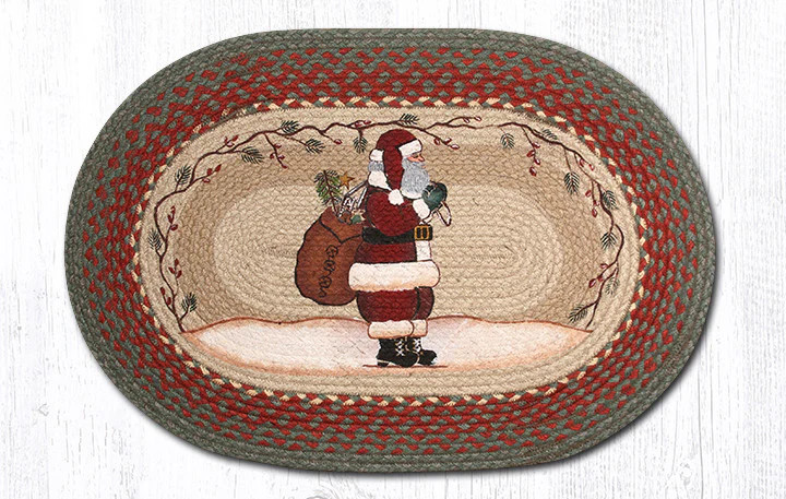Earth Rugs OP-25 Santa Oval Patch 20″ x 30″