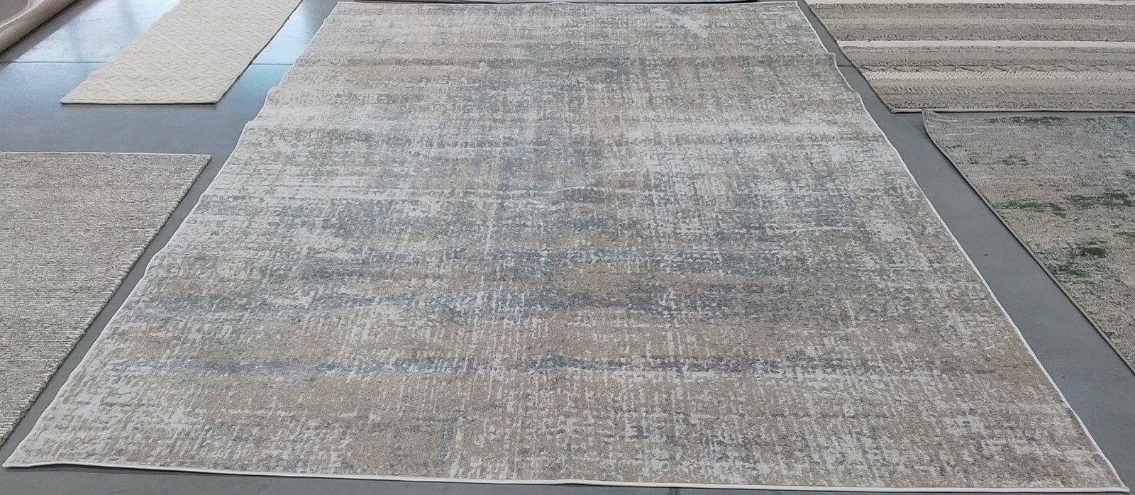 BEIGE / SLATE 9′-0″ x 12′-0″ Back Stain Rug, Reduced Price 1172786097 ADR207B-9