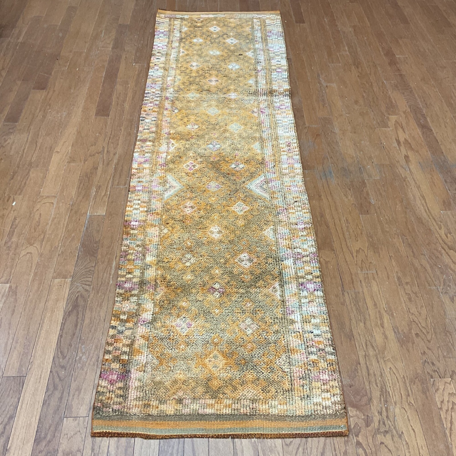 Handmade Turkish Oushak Wool Runner (2’8 x 10’1)
