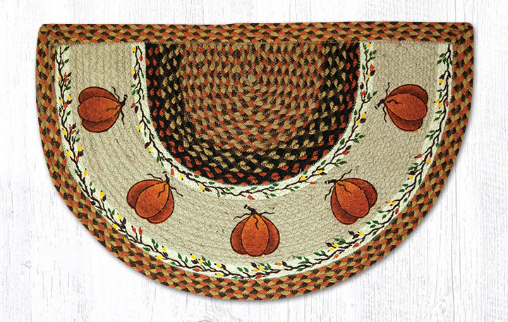 Earth Rugs SCP-222 Harvest Pumpkin Printed Slice 18″ x 29″