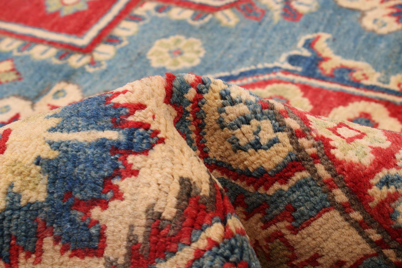 Traditional Hand-Knotted Geometric Carpet 7’11” x 9’9″ Oriental Wool Area Rug
