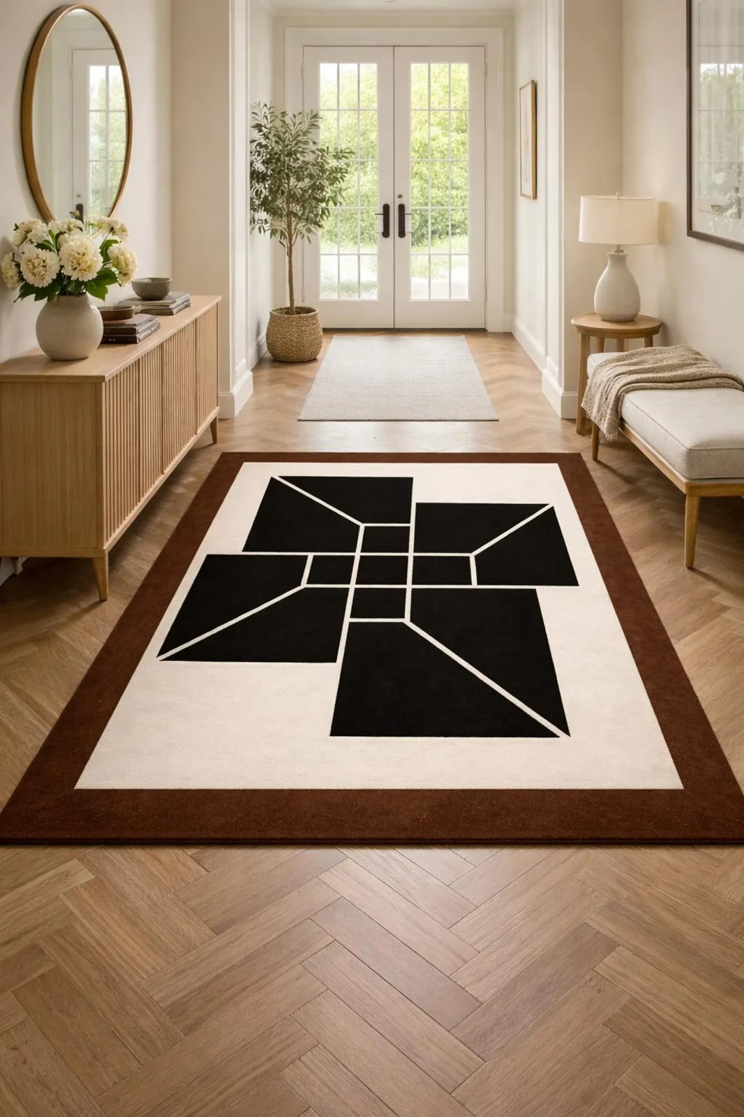Hand Tufted NZ Wool Area Rug, Luxury Multi Color Floral Design Carpet Rug