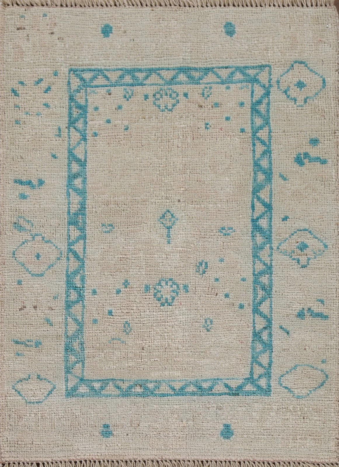 Oushak Area Rug Hand Knotted Wool 8×10 Dark Beige Green Muted Turkish Rug Large