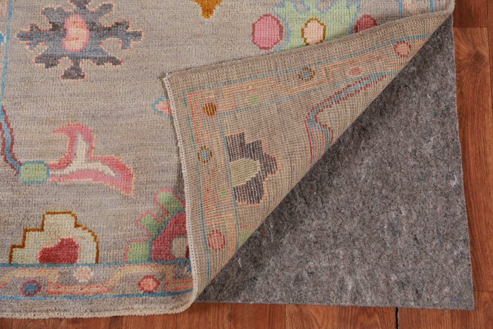 Vegetable Dye Wool Traditional Oushak Turkish Hand-knotted Runner Rug 3×10 ft
