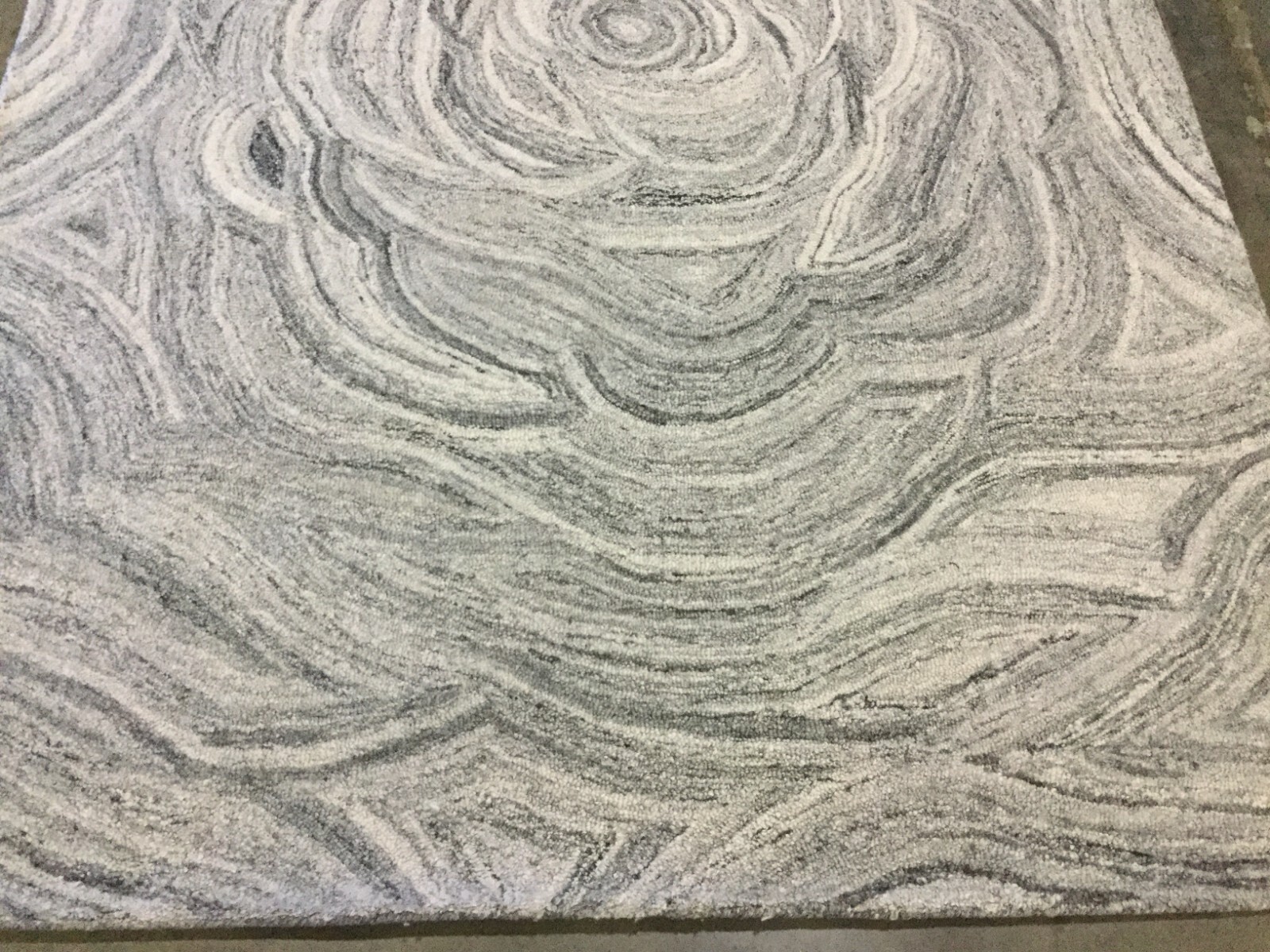 DARK GREY / BLACK 6′ X 9′ Back Stain Rug, Reduced Price 1172660368 ABT148H-6