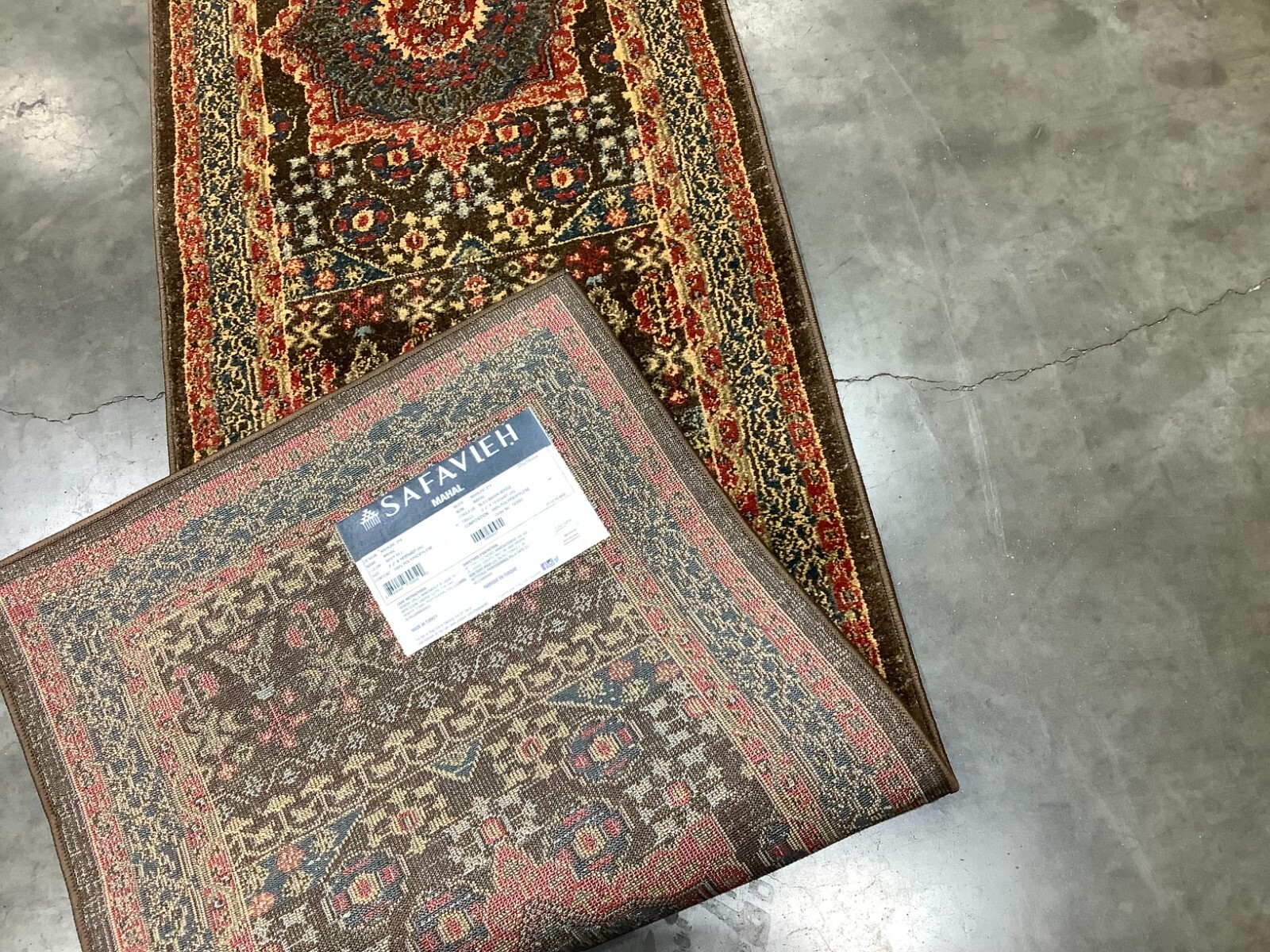 NAVY / RED 2′-2″ x 14′-0″ Flaw in Rug, Reduced Price 1172680064 MAH620C-214