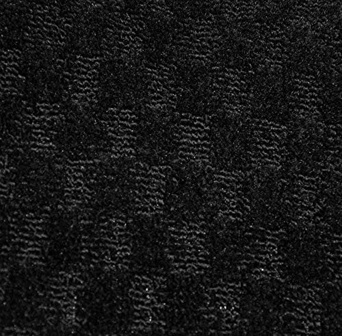 Garland Rug Medallion Area Rug, 2-Feet by 12-Feet, Black