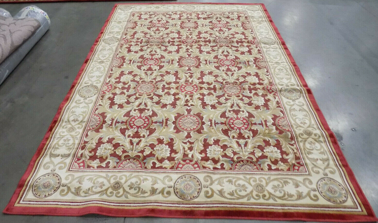 RED 5′-3″ X 7′-6″ Stained Rug Reduced Price 1172567092 PAR08-202-5