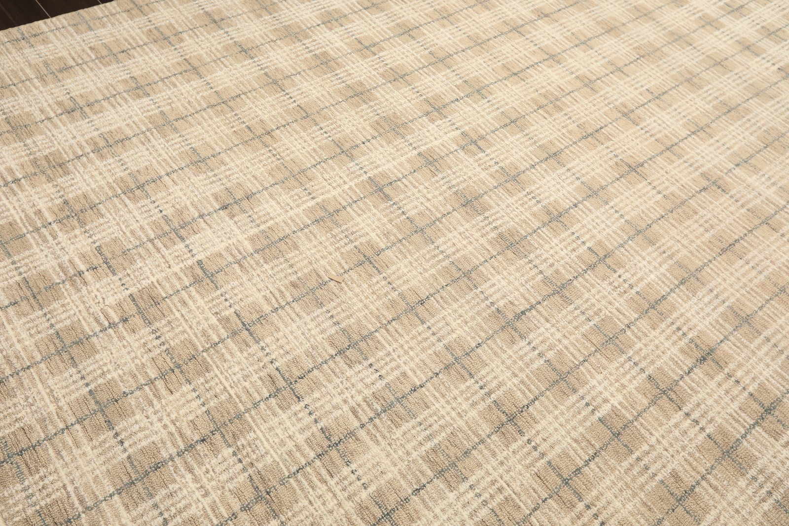 Multi Sizes Hand Loomed Wool Taupe, Ivory Textured Handmade Rug