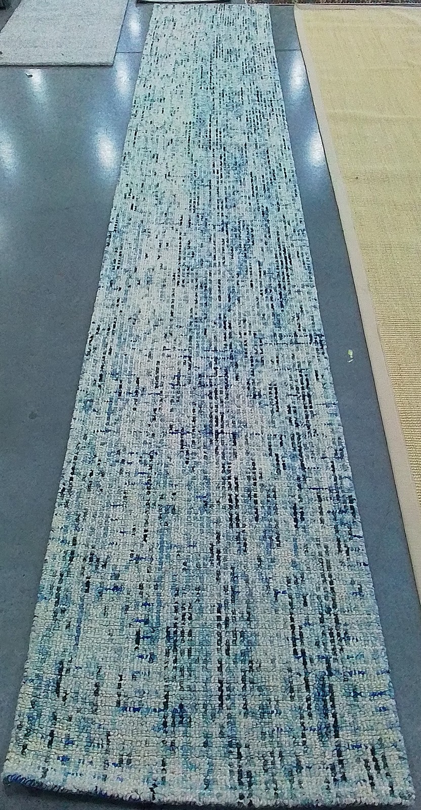 BLUE / CHARCOAL 2′-3″ x 14′-0″ Flaw in Rug, Reduced Price 1172789664 ABT468B-214