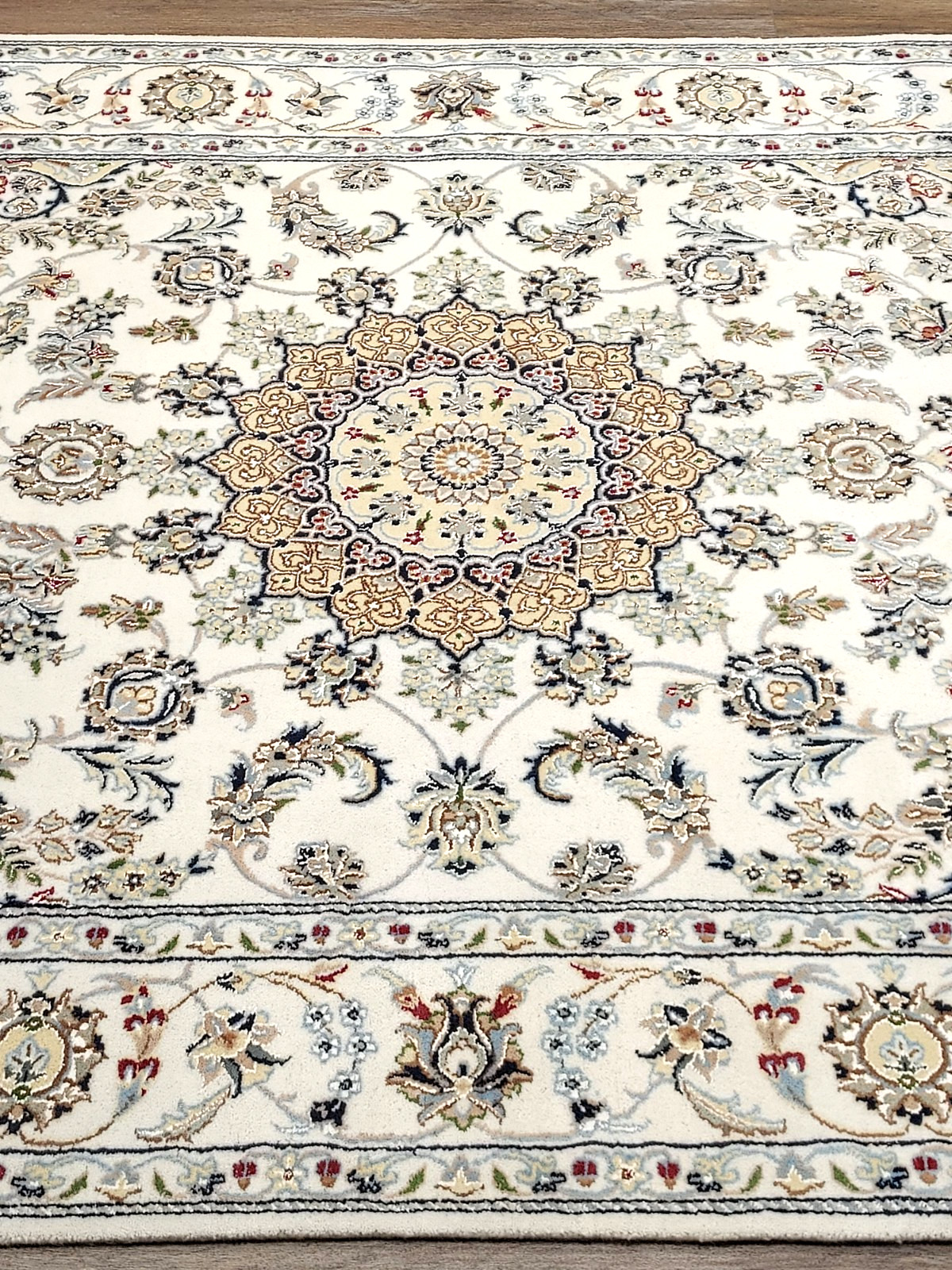 Turkish Silk&Wool Hand Made Bohemian Royal Classic Design, Turkish Rug 5.5×8 Ft
