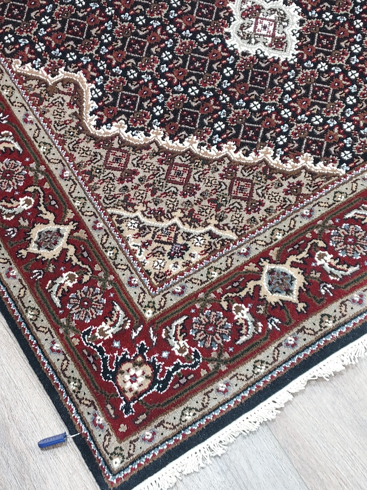Turkish Silk&Wool Hand Made Bohemian Royal Classic Design, Turkish Rug 4×6 Ft