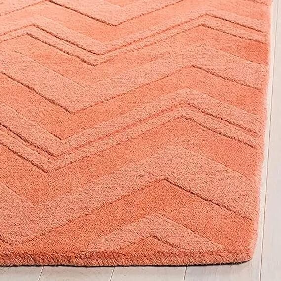 New Handmade orange Rust Round Rug 3×3, 4×4, 5×5, 6×6, 7×7, 8×8, 9×9, 10×10