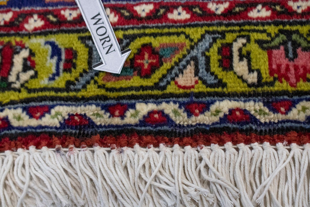 8X11 ft Handmade Vintage Oriental Rug Floral & Geometric Style Home Décor Carpet