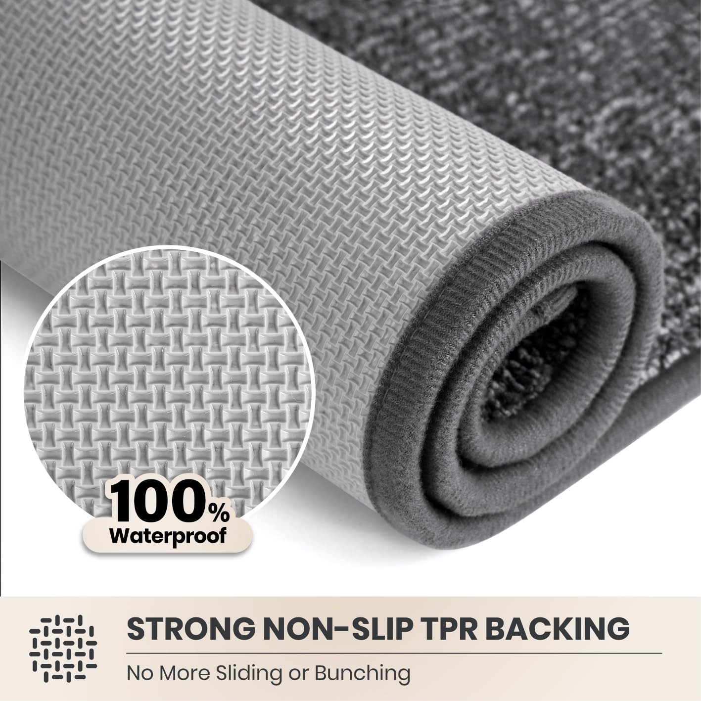 PURRUGS Dirt Trapping Door Mat 24″ x 35.5″, NonSlip Machine Washable Entry Ru…