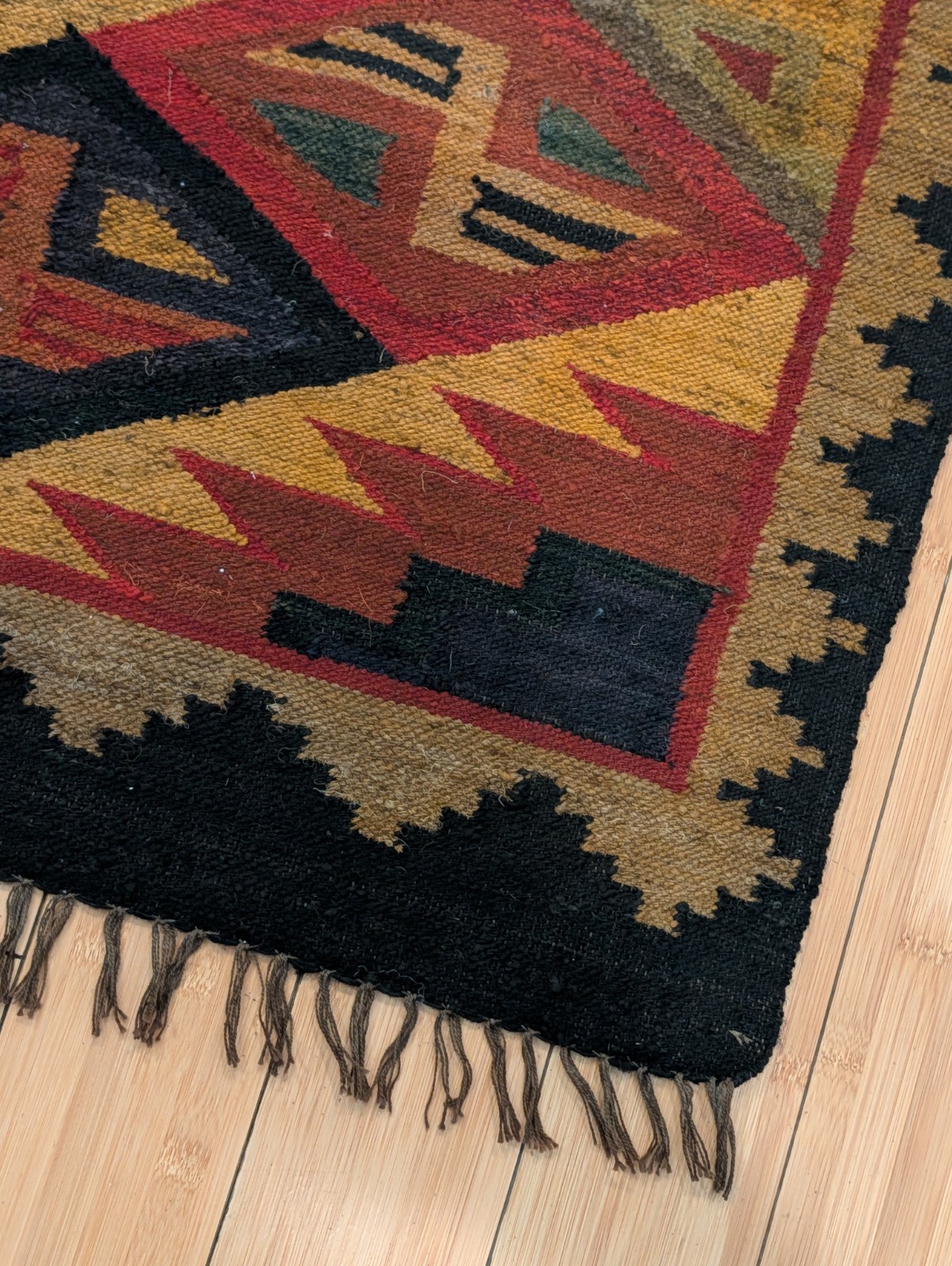 Vintage Turkish Rug Runner Antalya Nomad Kilim Runner 58X22″ Carpet Runner