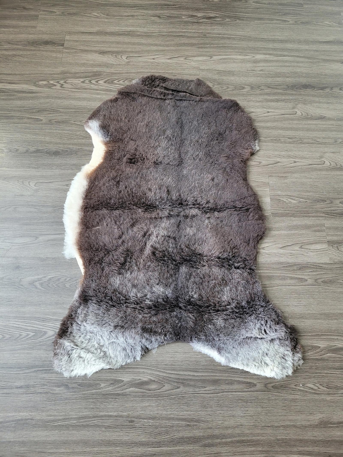 Sheepskin rug, soft Dense wool rare color 100% natural #B671