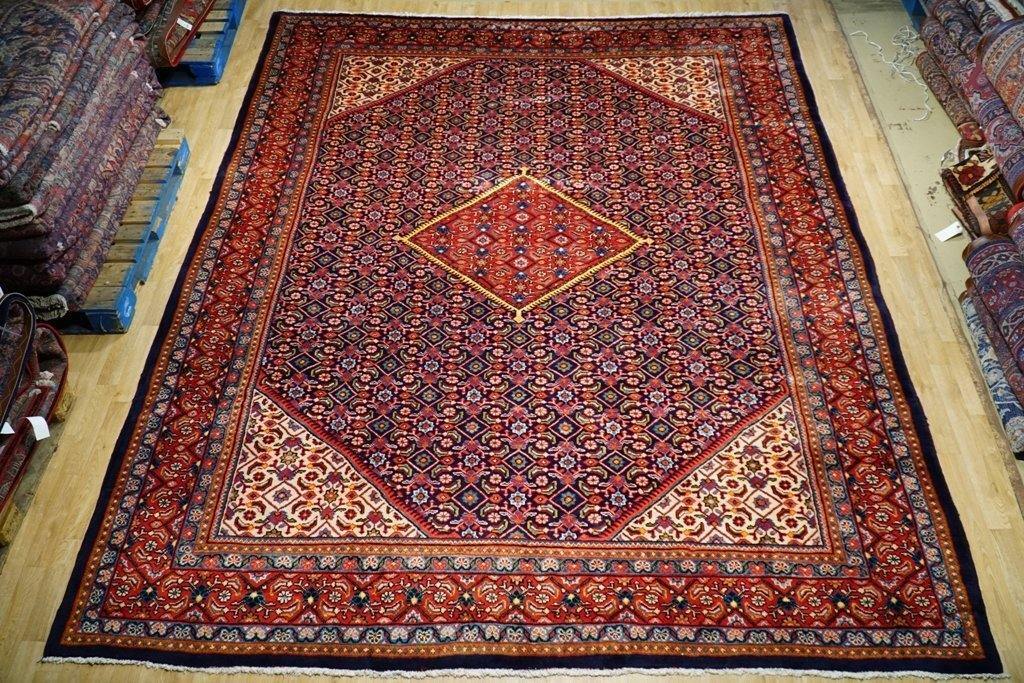 10×13′ Navy Blue Semi Antique Generously Perssiaan Heratti Rug 74681