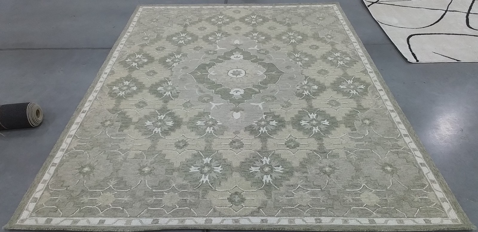 BEIGE / GREY 8′-0″ x 10′-0″ Hole in Rug, Reduced Price 1172802893 MLP377B-8