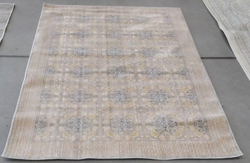 LIGHT GREY / MULTI 4′ X 6′ Back Stain Rug, Reduced Price 1172724304 VAL210F-4