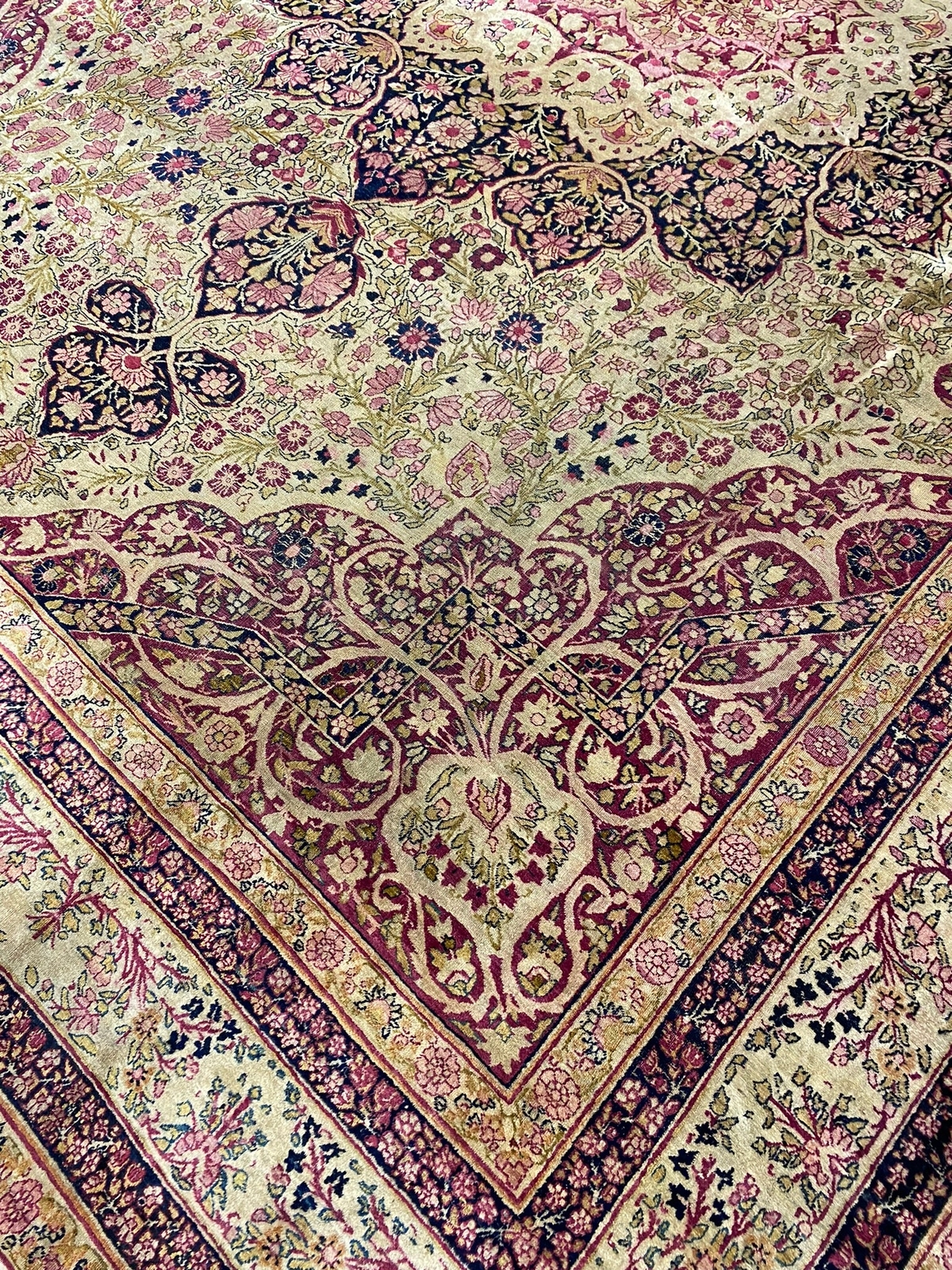 1900’s 10×13′ Authentic Antique Perrsian Kermaanshah Rug # F-6553