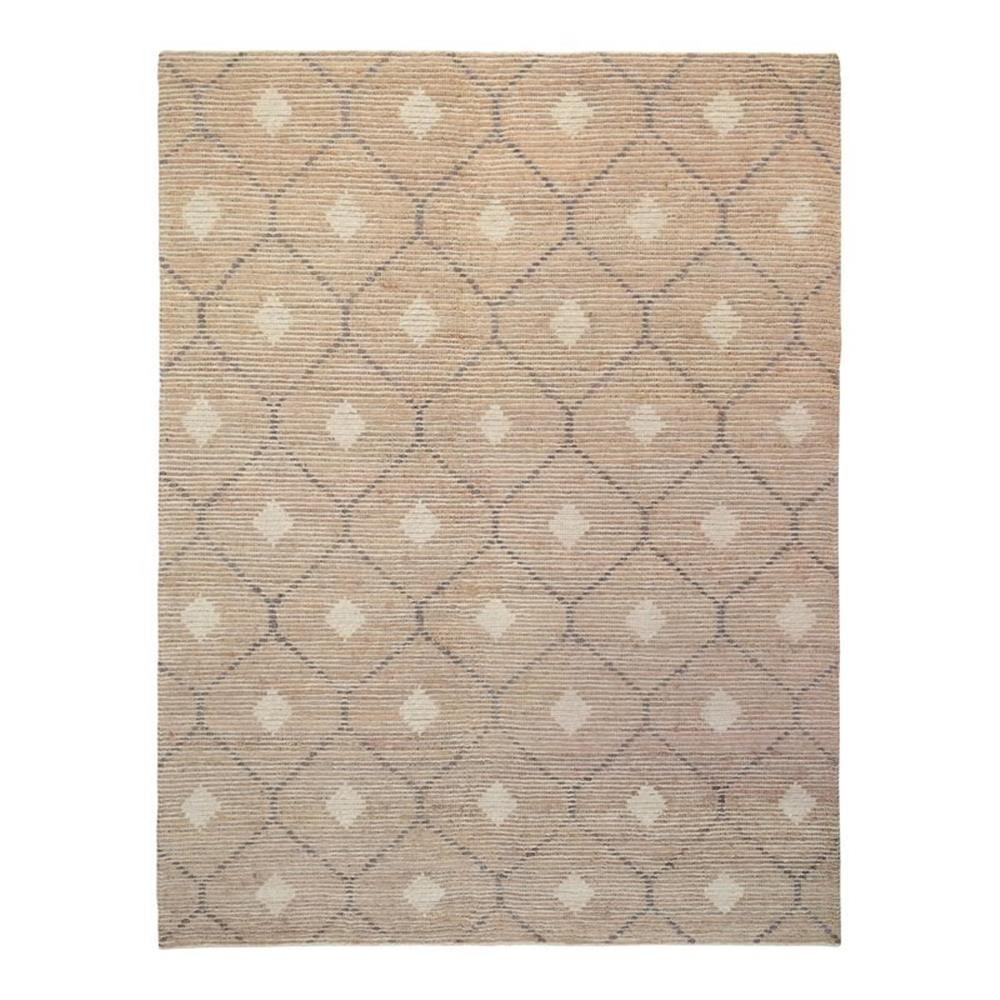 Pemberly Row 108×144″ Transitional Wool Jute and Cotton Rug in Natural