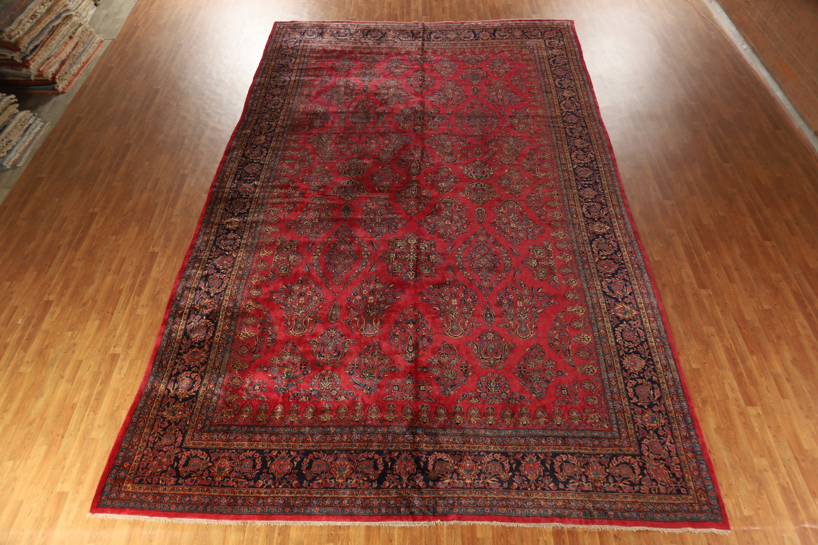Antique Vegetable Dye Palace Size Rug 12×20 Wool Hand-knotted Home Decor Carpet