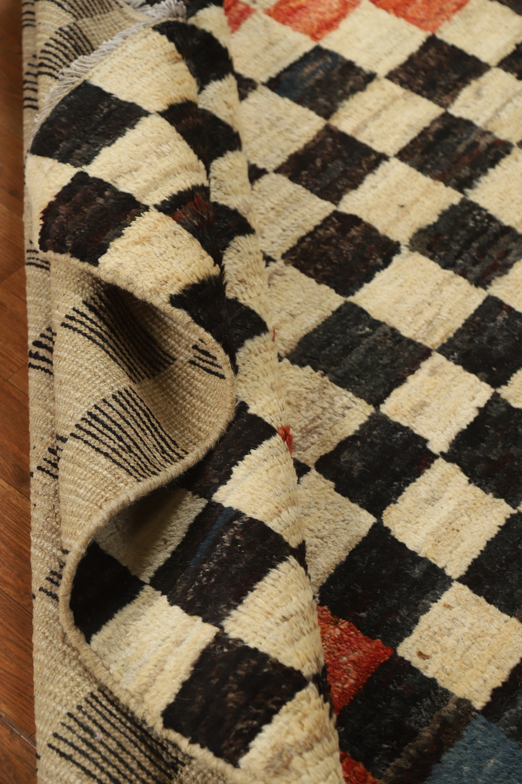 Custom Luxury Hand-Knotted Moroccan Wool Rug Modern Home Decor 5×6 ft