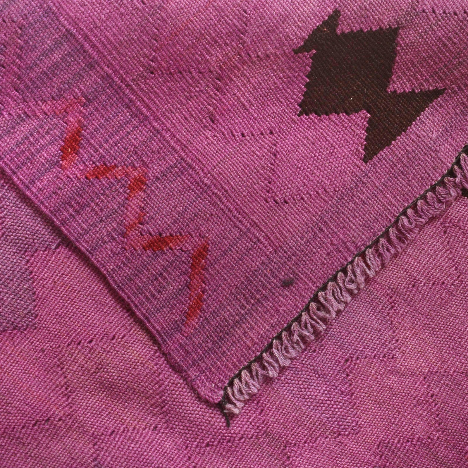 Pink Color Hand Knotted Oriental Woolen Area Rugs Kilims 4’0x5’7ft Kelims B29230