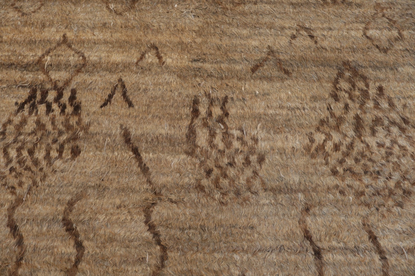 Tribal Shaggy Moroccan Area Rug 5×8 Ft Handmade Thick Plush Oriental Wool Carpet