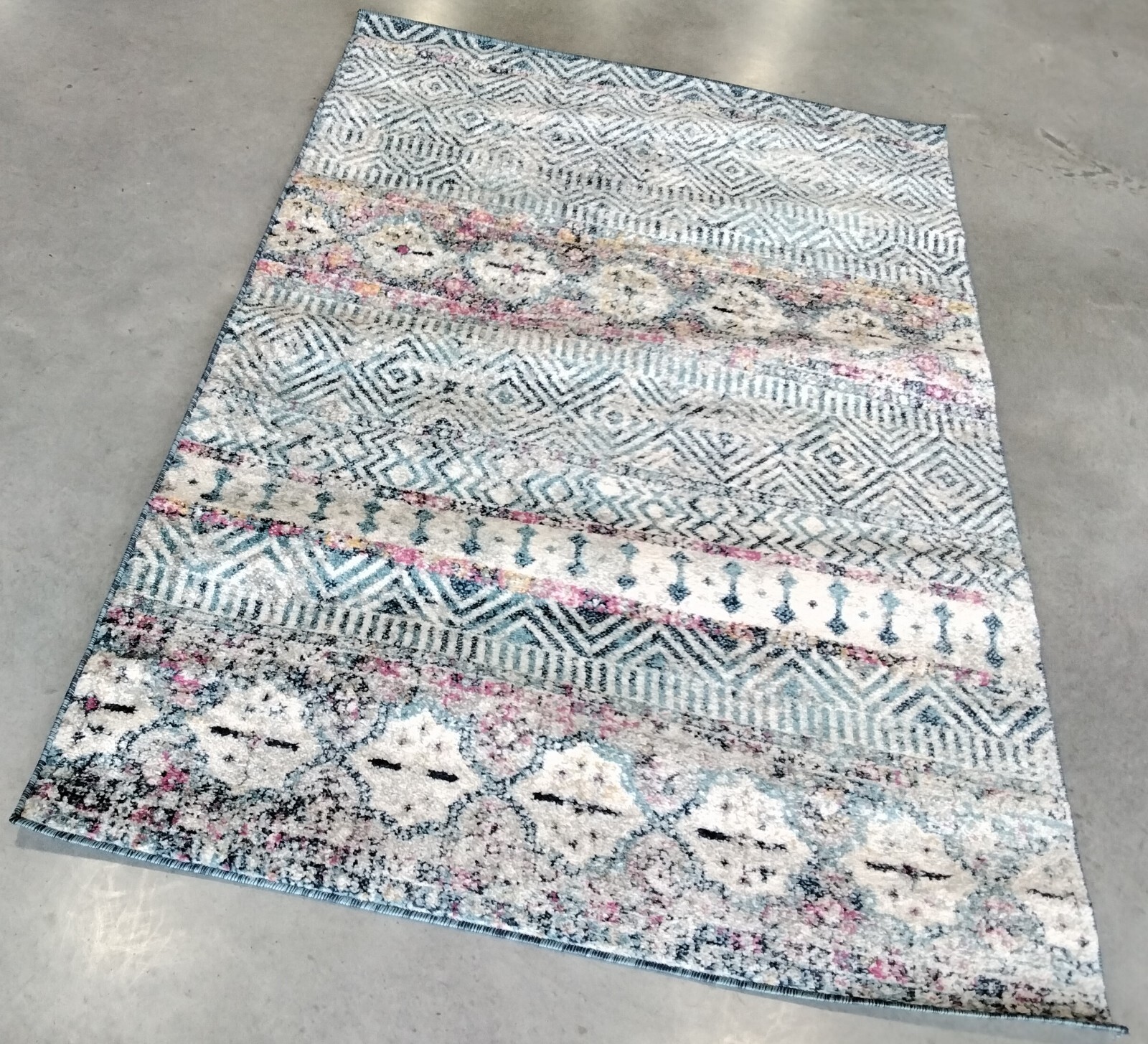 DENIM BLUE / PURPLE 4′ X 6′ Back Stain Rug, Reduced Price 1172750658 MAD797K-4