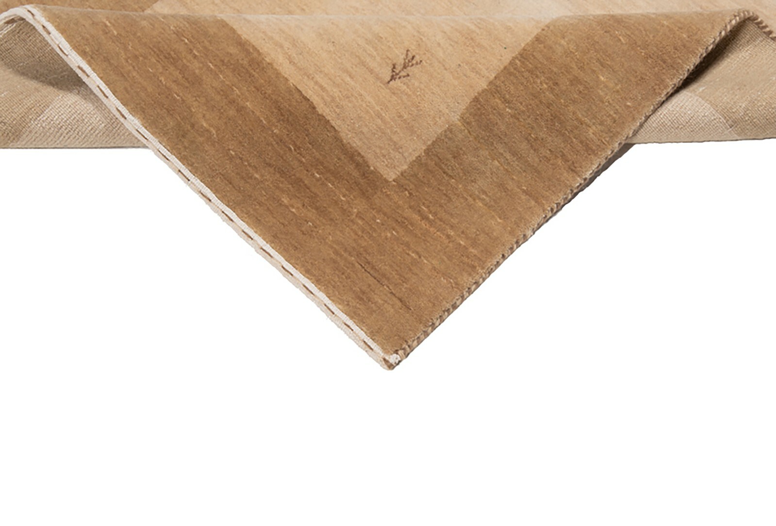 Handloom 57 7/8×37 in Handwoven Oriental Top Condition Carpet Rug Beige