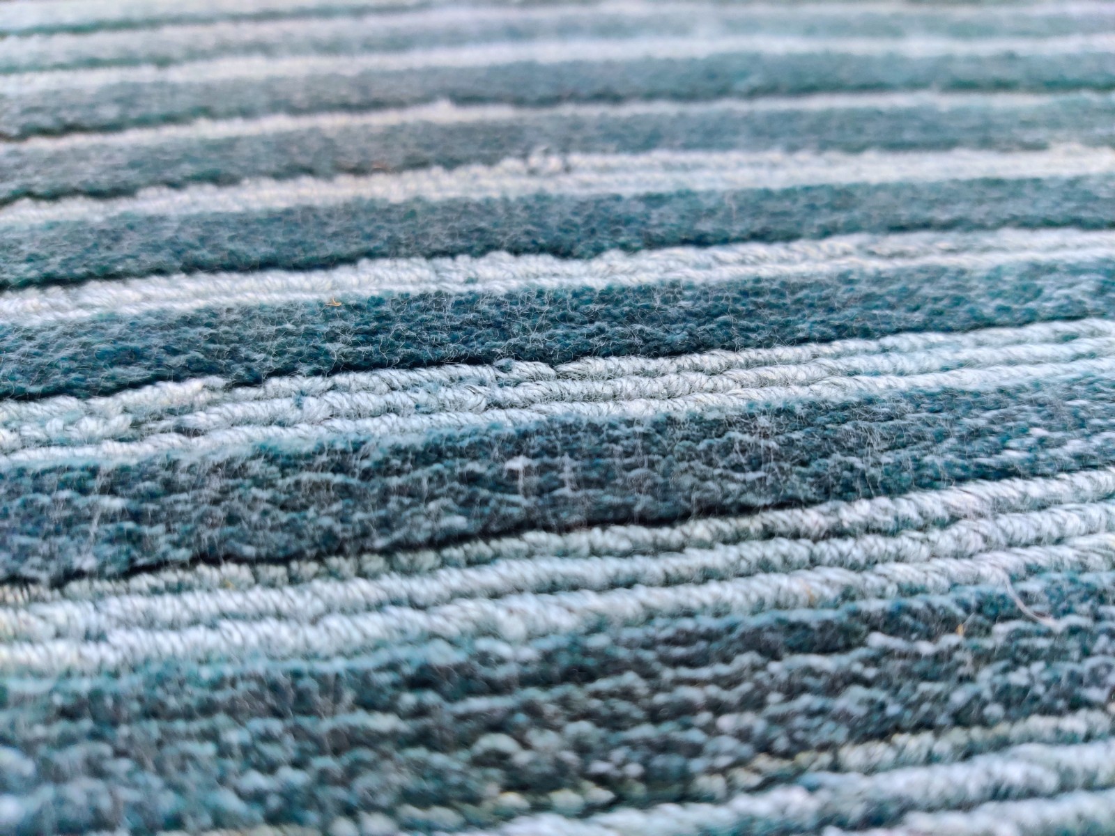 Teal 6 x 8 ft Handmade Area Rug for Living Room 100% Viscose Modern Handloom