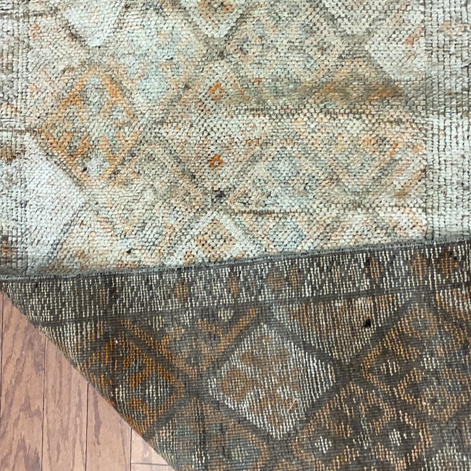 Handmade Turkish Oushak Wool Runner (2’8 X 12’10)